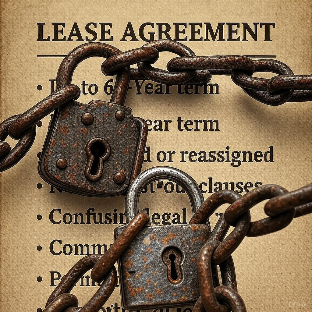 Long lease terms and assignment concerns for Black Cherry Wind
